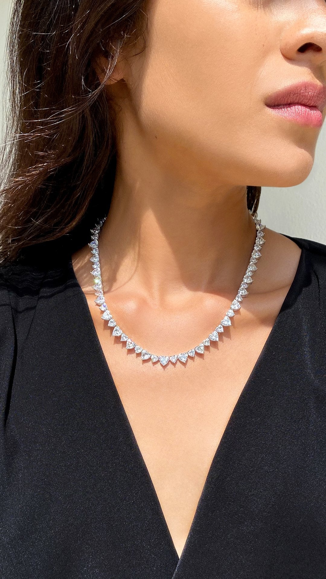 Heart Exquisite Line Necklace by CARAT LONDON CARAT London UK