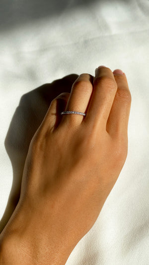 Heather Ring 18K White Gold