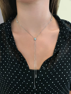 Lexi Necklace White Gold Plated