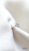 Irene Mini Single Stud Earrings 9K White Gold