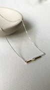 Jaena Necklace White Gold Plated