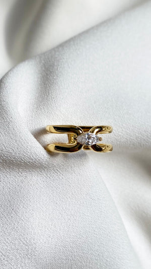 Jett Ring 18K Gold Vermeil