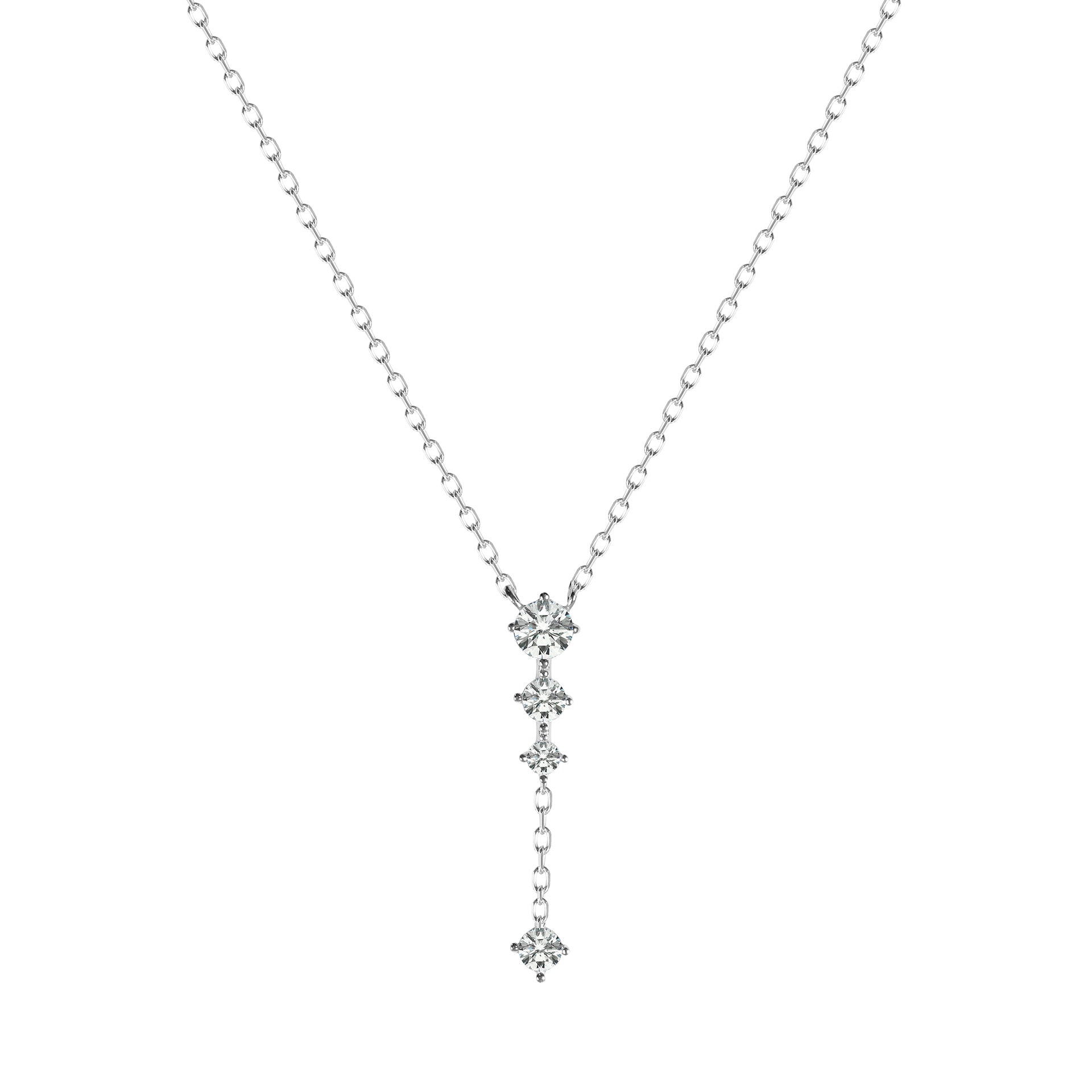 Jordyn Necklace 9K White Gold