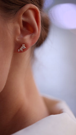 Kira Stud Earrings Gold Vermeil