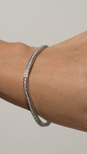 Kayla Bracelet White Gold Plated