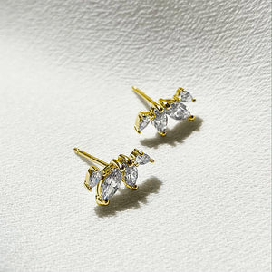 Kira Stud Earrings 18K Gold Vermeil