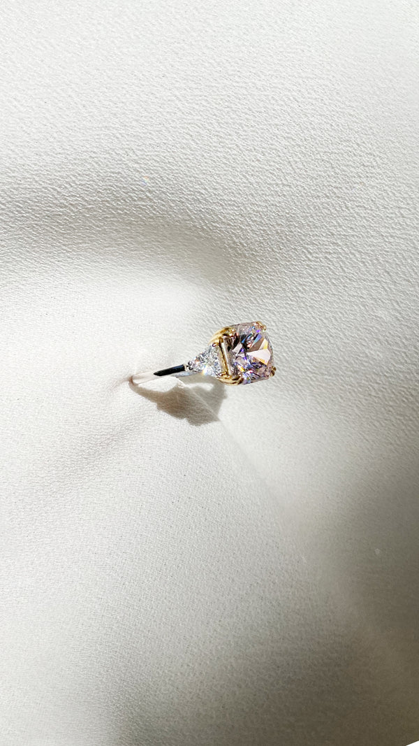 Leyton Ring Fancy Pink Sterling Silver