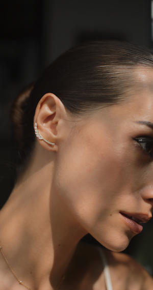 Livia Ear Climber Gold Vermeil