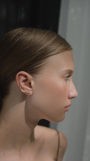 Livia Ear Climber Gold Vermeil