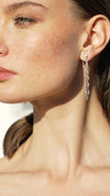 Louisa Drop Earring White Gold Plated