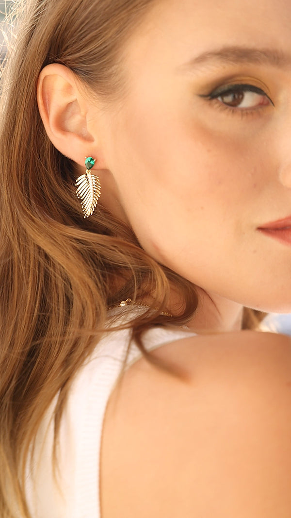 Palma Earrings Gold Vermeil