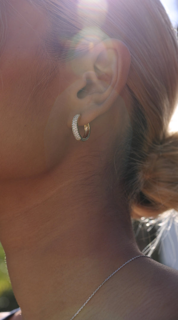 Dana Hoop Earrings Gold Vermeil