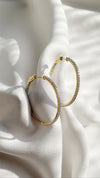 Paloma Large Hoop Earrings Gold Vermeil
