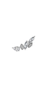 Petunia Stud Earrings 9K White Gold
