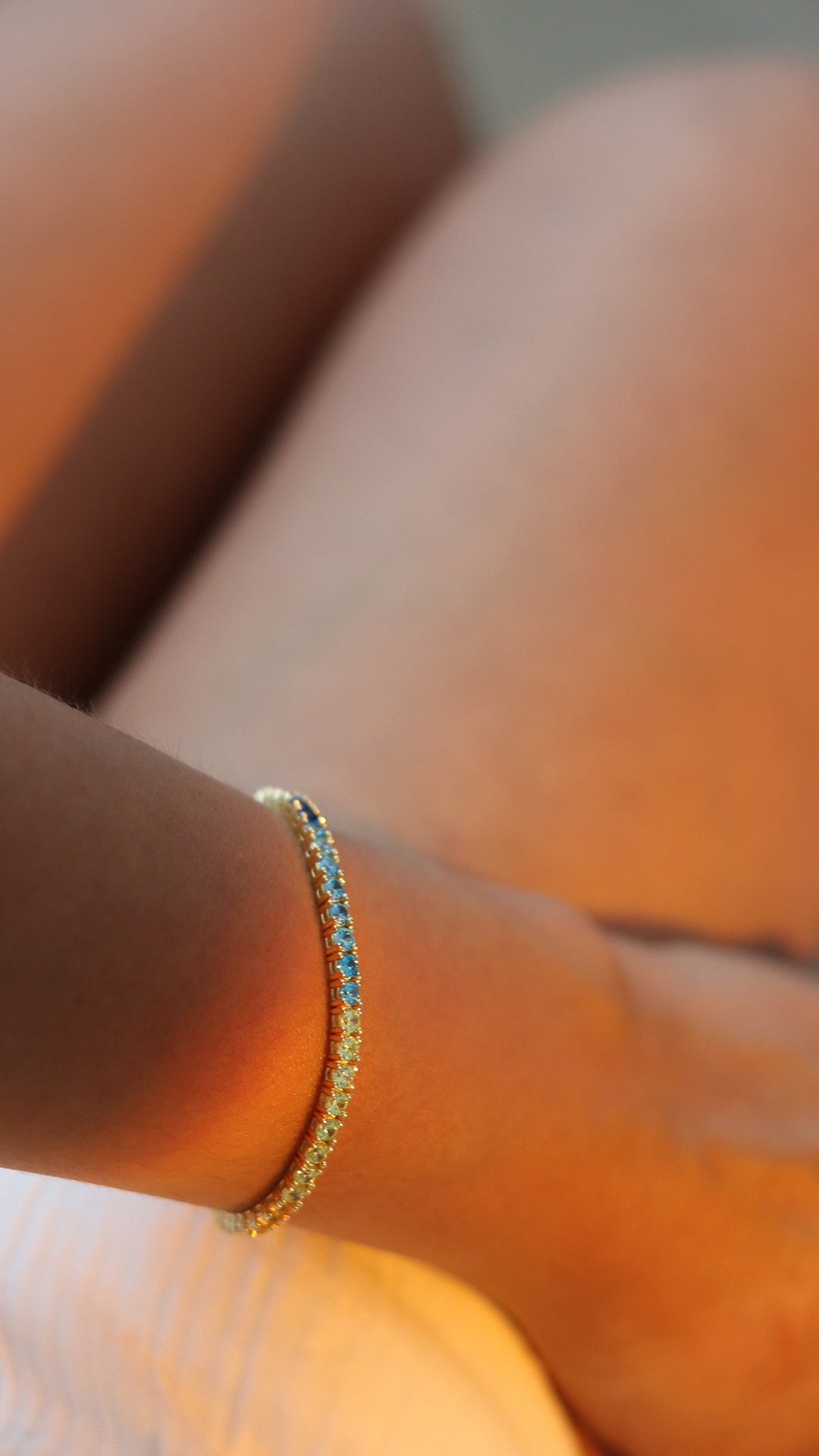 Rainbow Tennis Bracelet