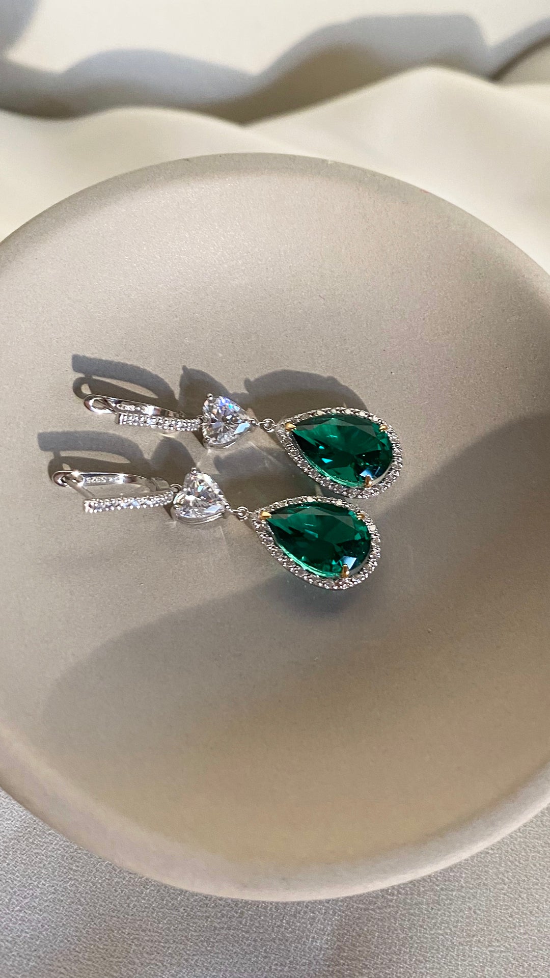Ren Emerald Drop Earrings