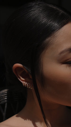 Rocco Ear Climber Gold Vermeil
