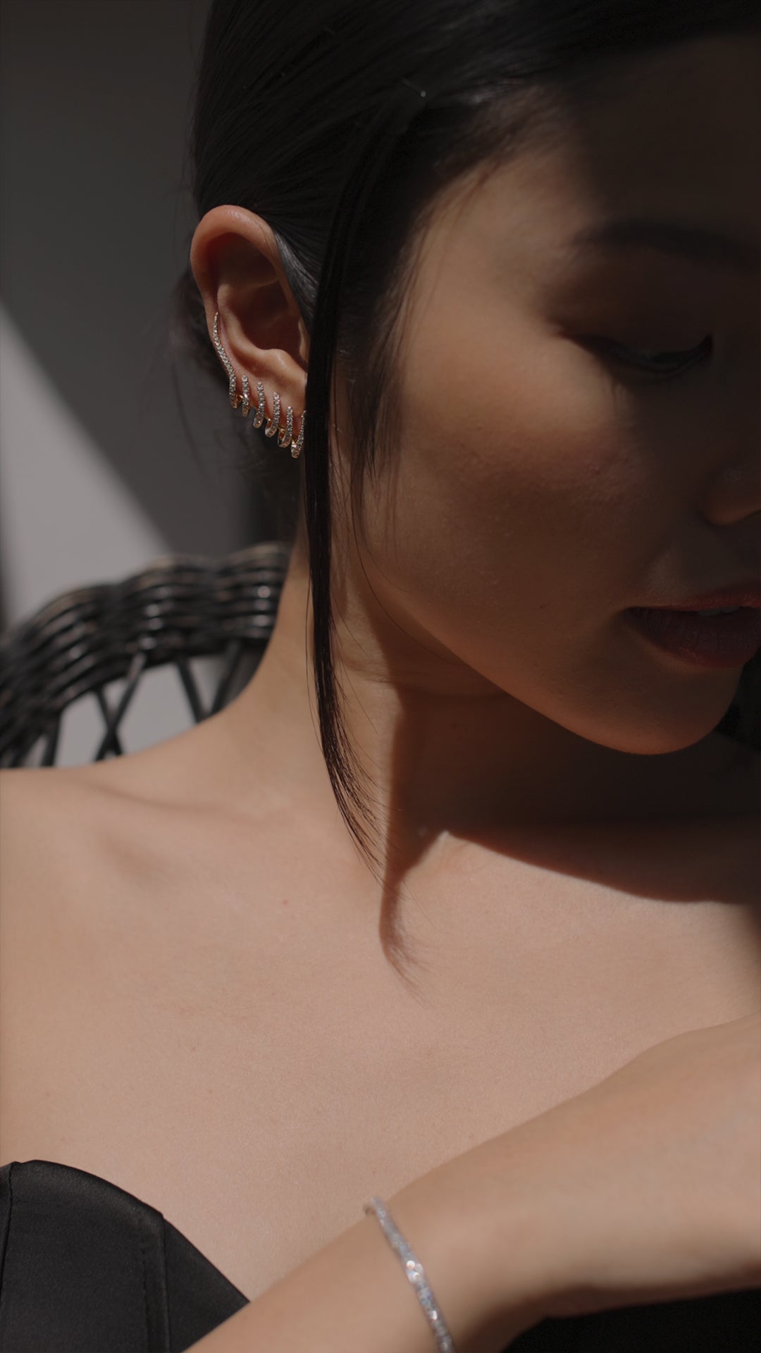 Rocco Ear Climber Gold Vermeil