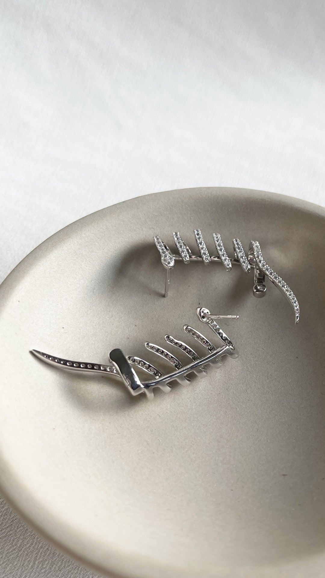 Rocco Ear Climber Silver