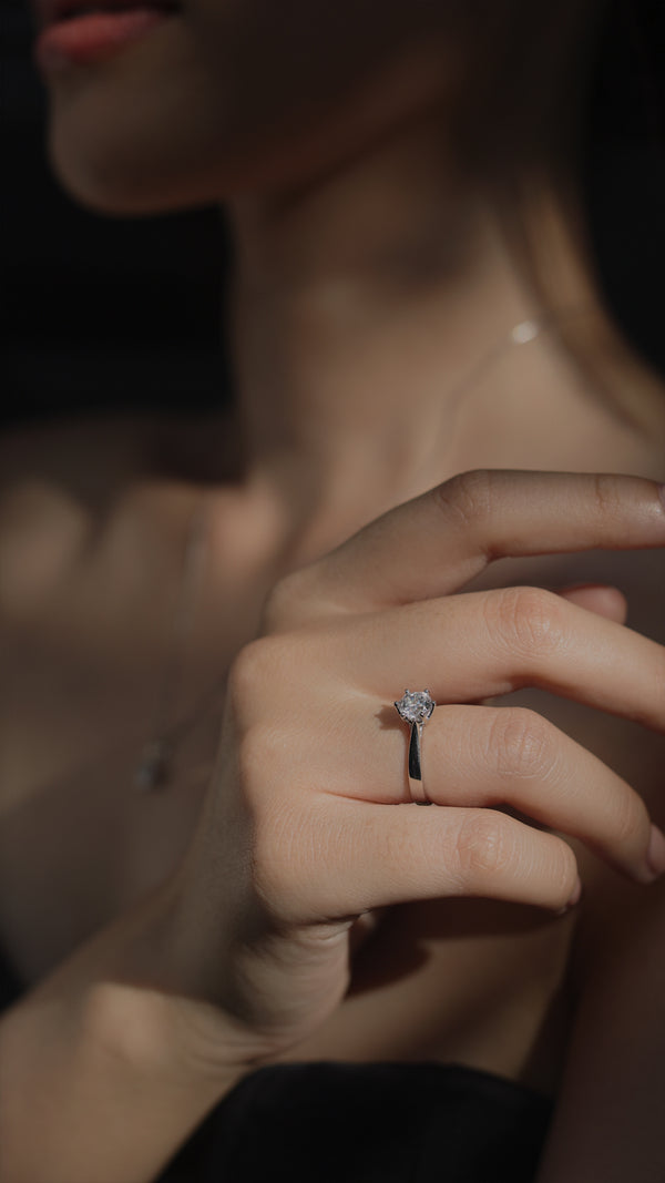 Rosey Round Solitaire Ring 2ct