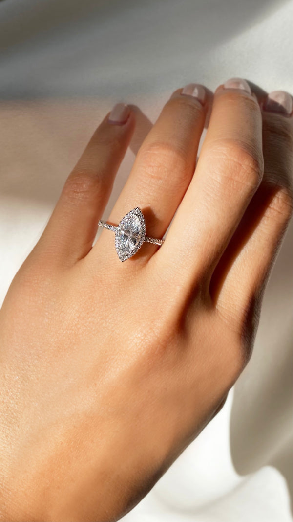 Rylee Marquise Borderset Ring