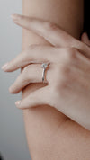 Saffia Ring 0.50ct 18K White Gold