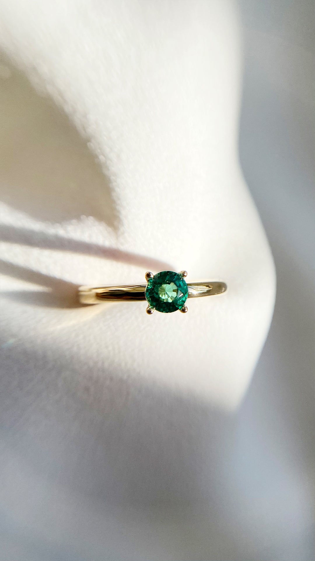 Saffia Ring 0.50ct 18K Yellow Gold Emerald