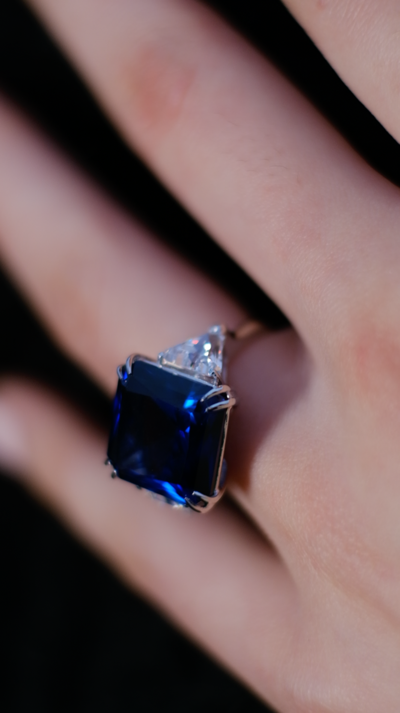 Square cut 2025 sapphire engagement rings
