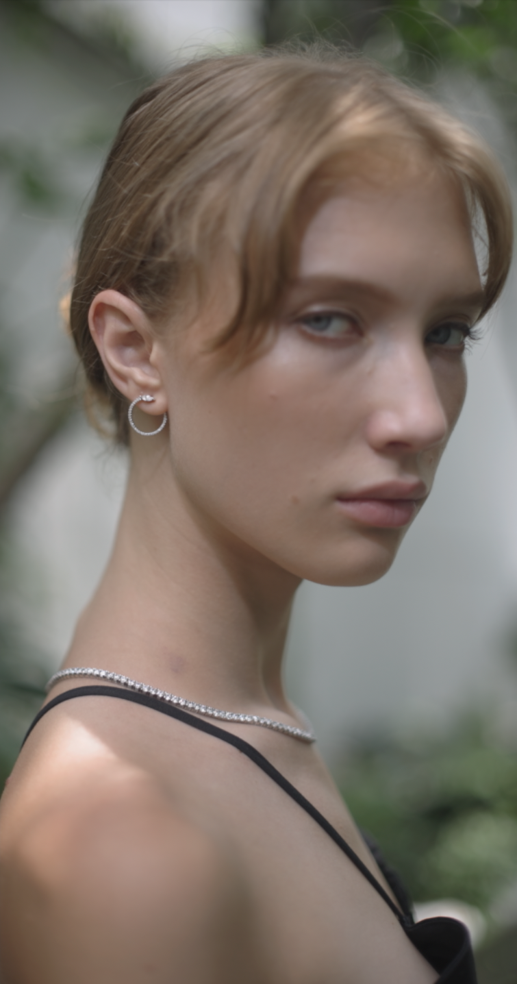 Gaea Hoops Silver