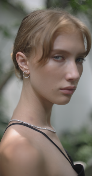 Gaea Hoops Silver