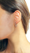 Senna Hoop Earrings 9K White Gold