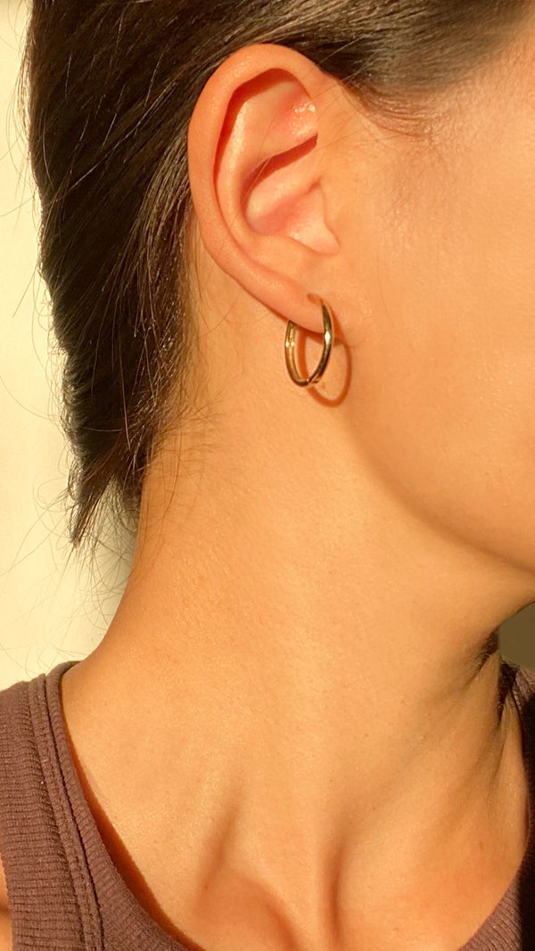 Senna Hoops Yellow Gold