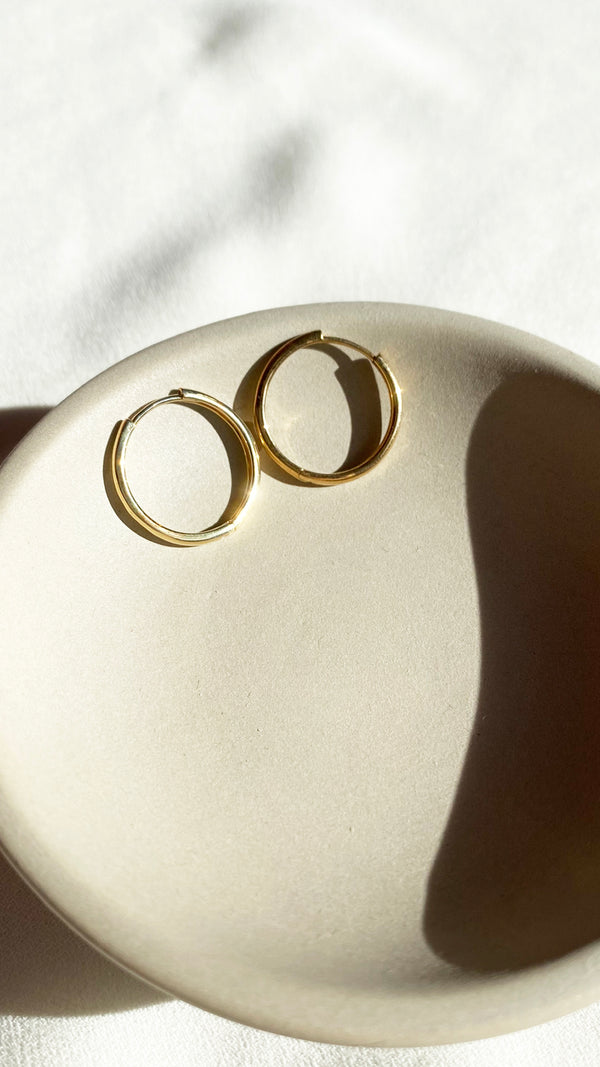 Senna Hoops Yellow Gold