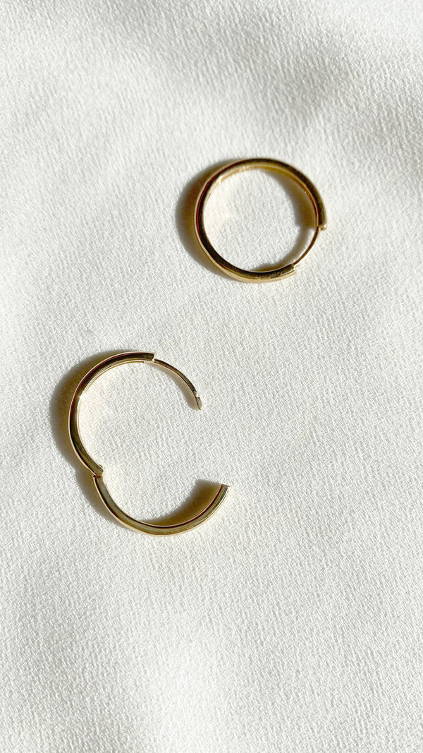 Senna Hoops Yellow Gold