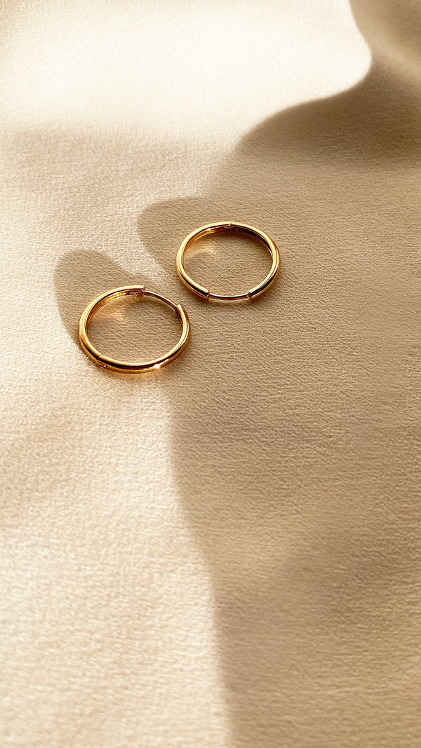 Senna Hoops Yellow Gold