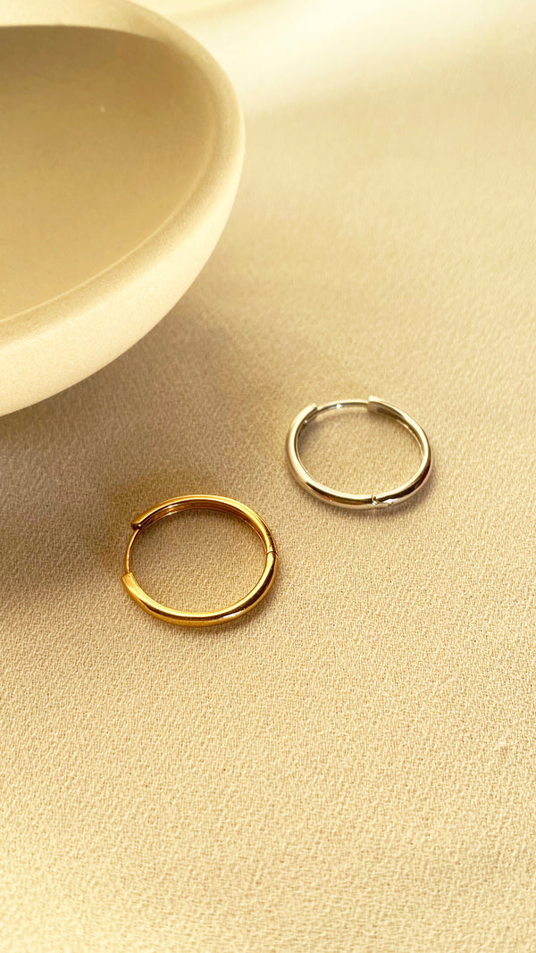 Senna Hoops Yellow Gold