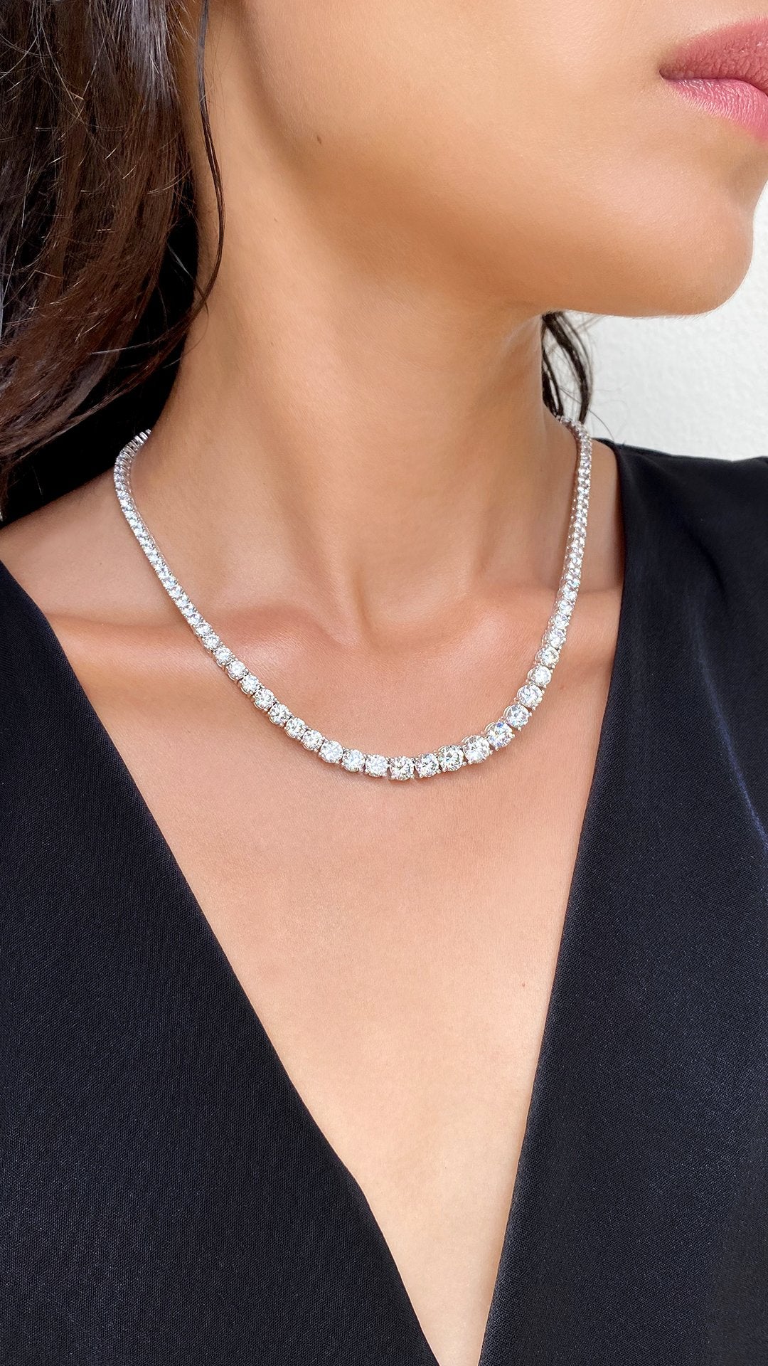 The last line tennis necklace discount