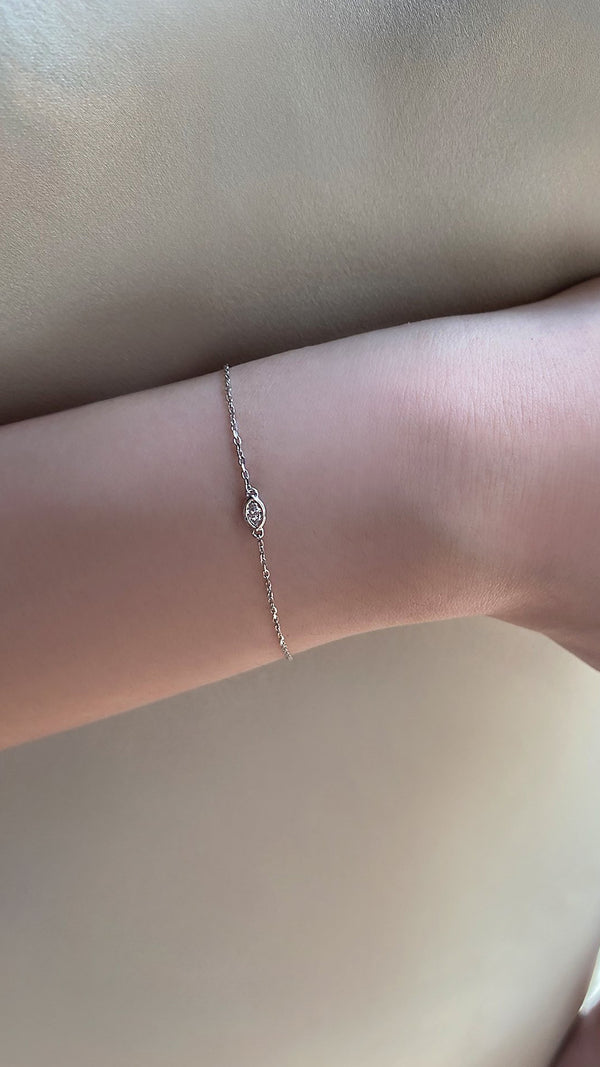 Dixie Bracelet 9K White Gold