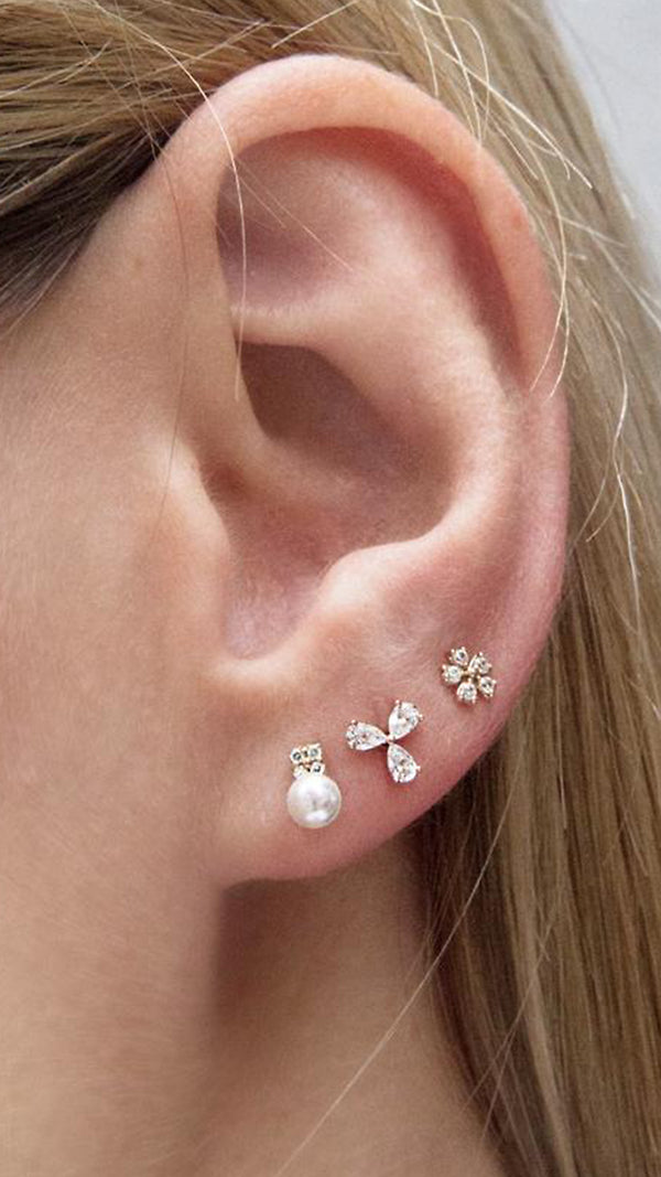 Freya Stud in Yellow Gold