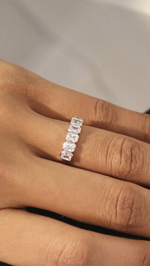 Cassidy Ring White Gold Plated