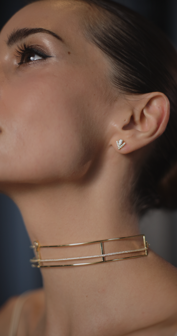 Victoria Stud Earrings Gold Vermeil