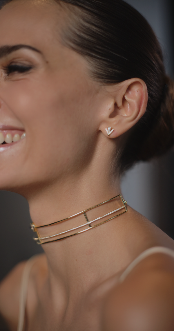 Victoria Stud Earrings Gold Vermeil