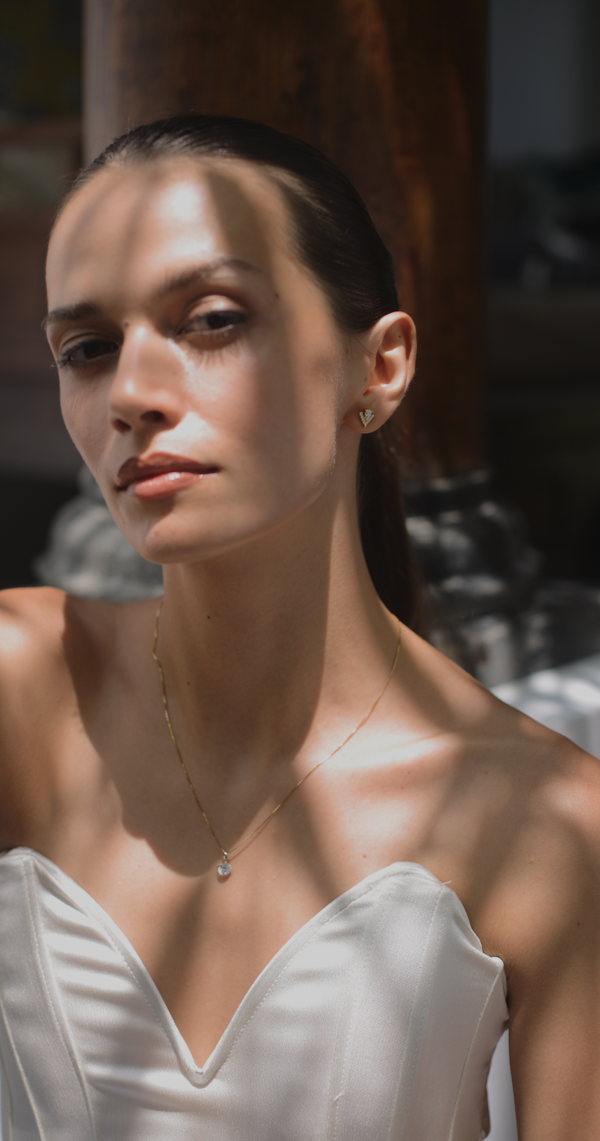 Victoria Stud Earrings Gold Vermeil