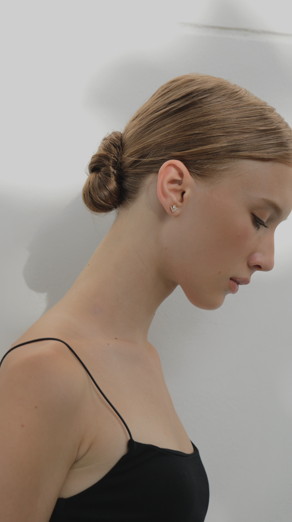 Victoria Stud Earrings Gold Vermeil