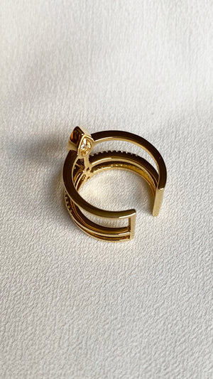 Zahra Ring 18K Gold Vermeil