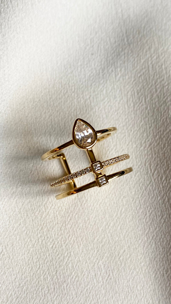 Zahra Ring Gold Vermeil