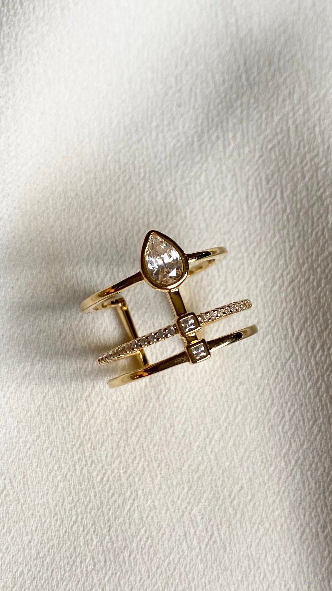 Zahra Ring Gold Vermeil